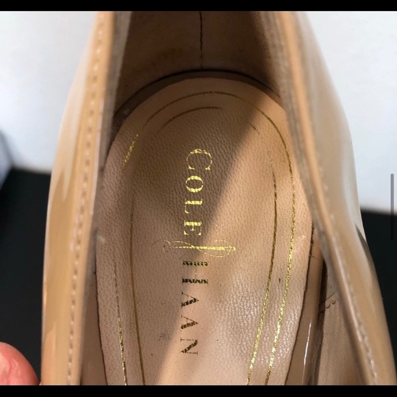 Cole Haan Beige Leather High Heel Shoes - Picture 7 of 7